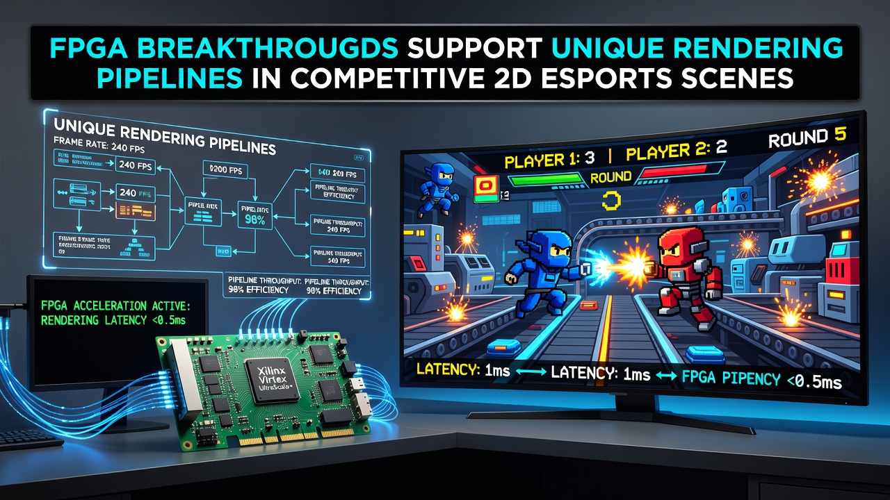 FPGA hardware integrated into esports tournament setups for custom 2D rendering pipelines