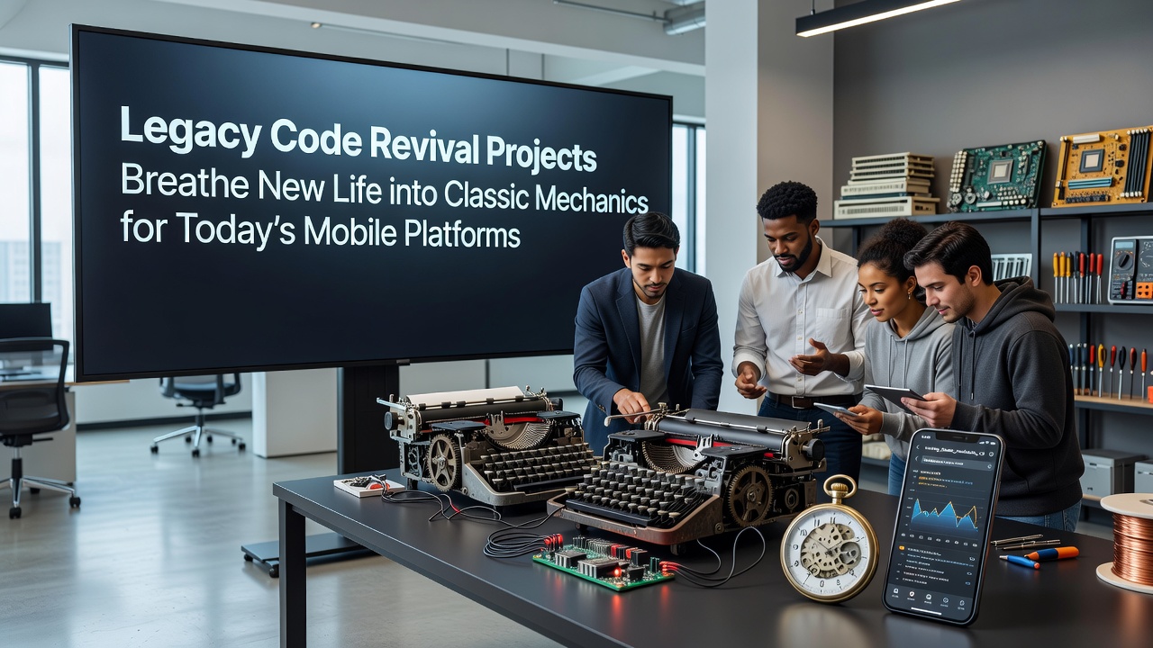 Developers working on legacy code revival for mobile game platforms