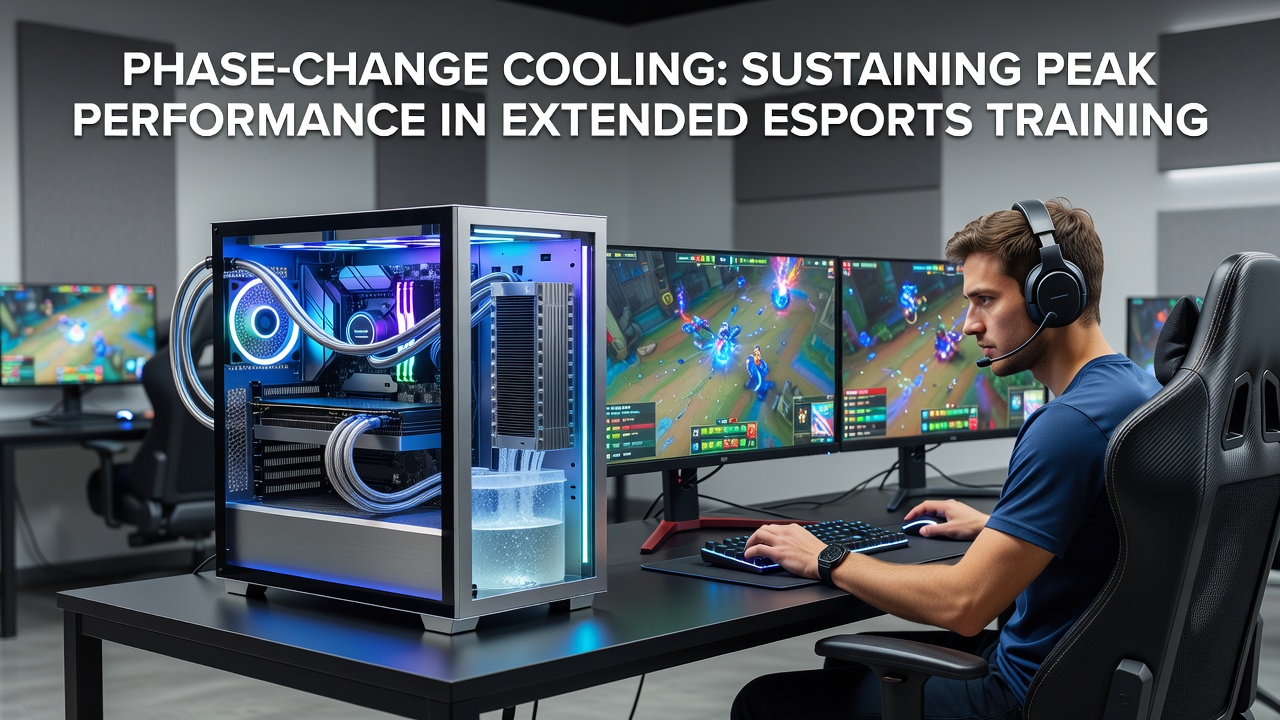 Phase change cooling modules integrated into high-performance esports laptops and desktops for sustained training sessions
